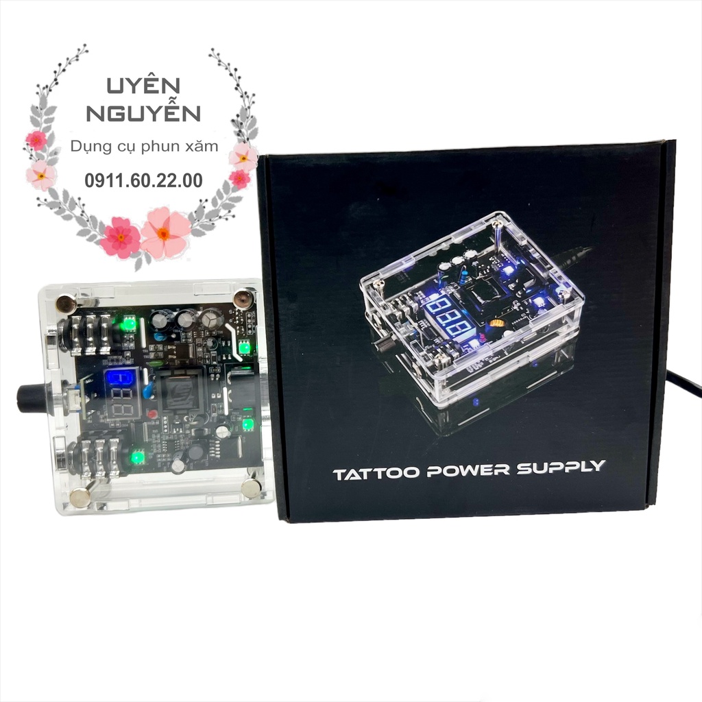 Ổn áp máy phun xăm, nguồn led, nguồn trong suốt