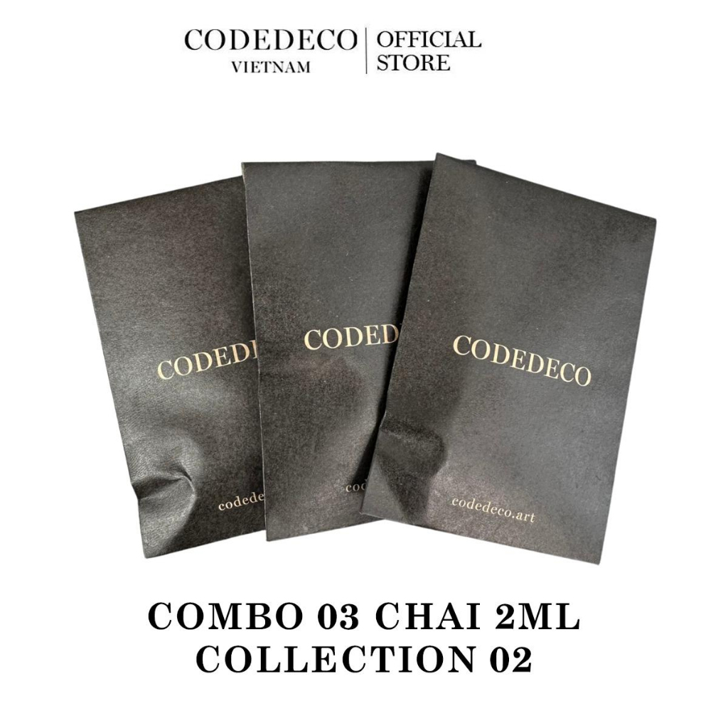 Combo 03 chai tinh dầu nước hoa CODEDECO 2.5ml collection 02 S EDP, Kill This Love, So Sexy By Night