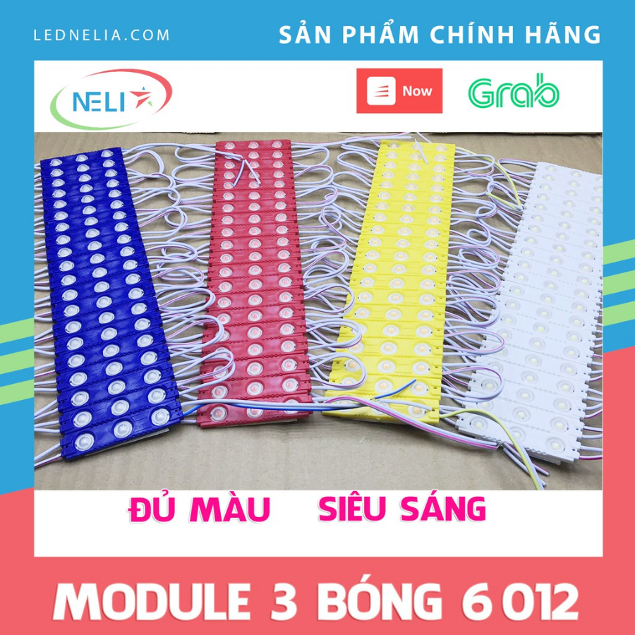 Dây 20 led 3 bóng 6012 công suất cao làm biển quảng cáo, trang trí viền siêu sáng.