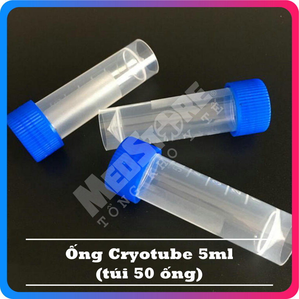 Set 50 Ống lưu mẫu Cryo Tube nắp xoáy 5ml - TBYT Medstore