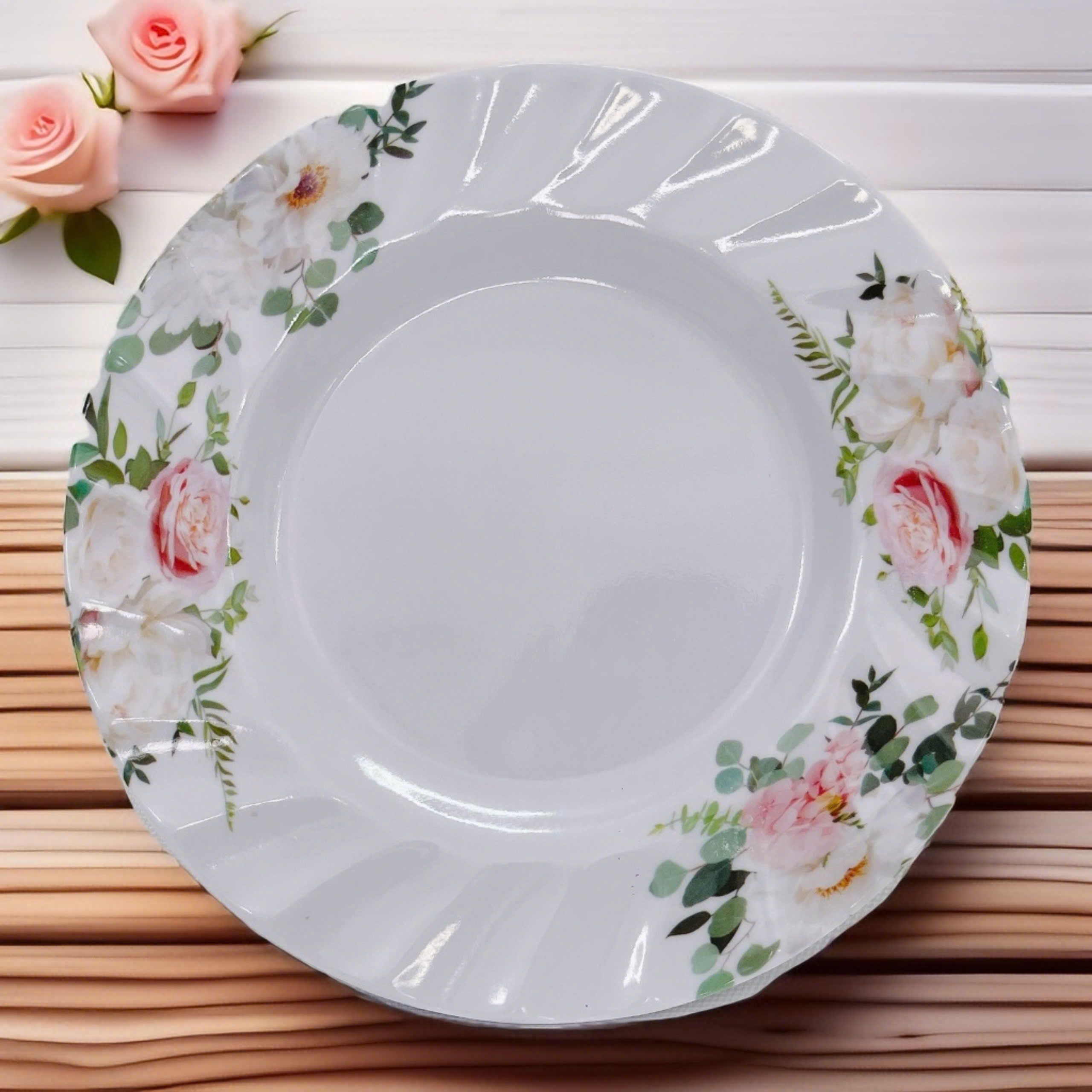 Dĩa 8 cạn xoắn melamine 2108