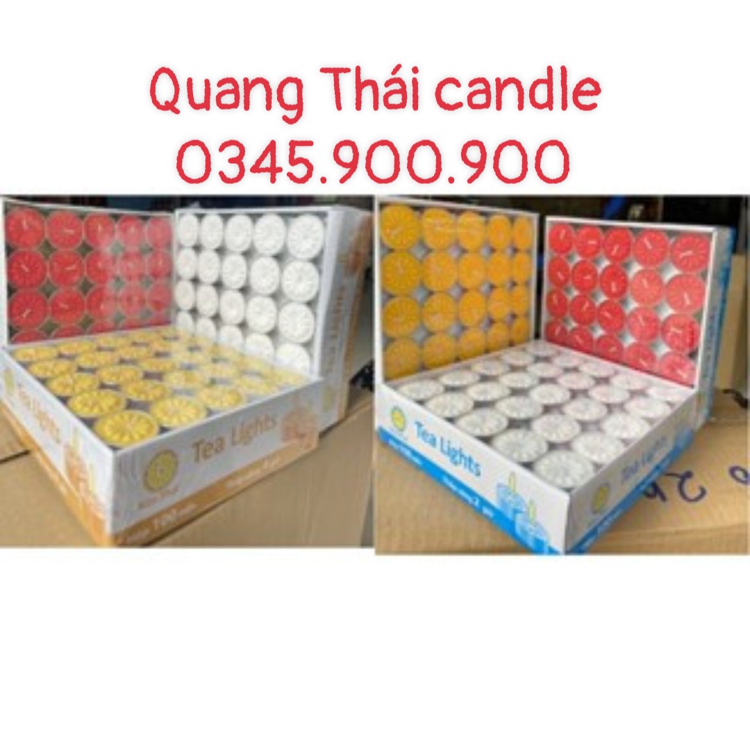 Hộp 100v Cháy đến 4h & 2h Nến Tealight ko mùi ko khói - Nến xông tinh dầu spa - Nến thả hoa đăng - Nến khử mùi - Nến hâm nóng trà - Nến cúng sao