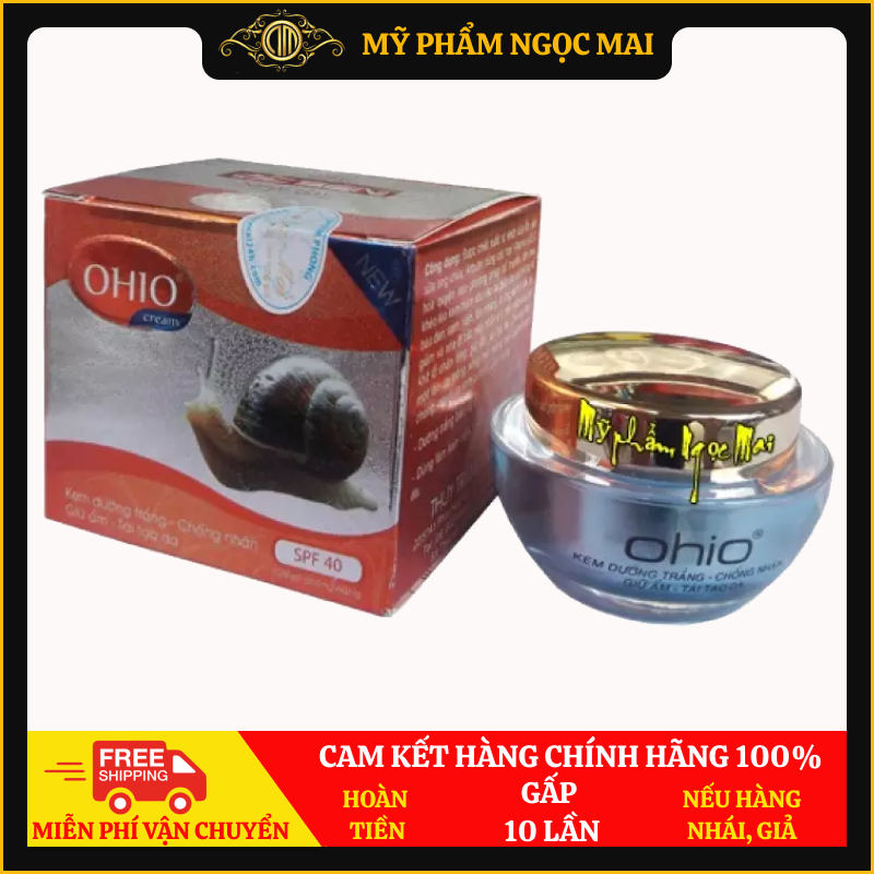 Kem Dưỡng Trắng Da Chống Nhăn Giữ Ẩm Tái Tạo Da Ohio Ốc Sên New Day (20g)