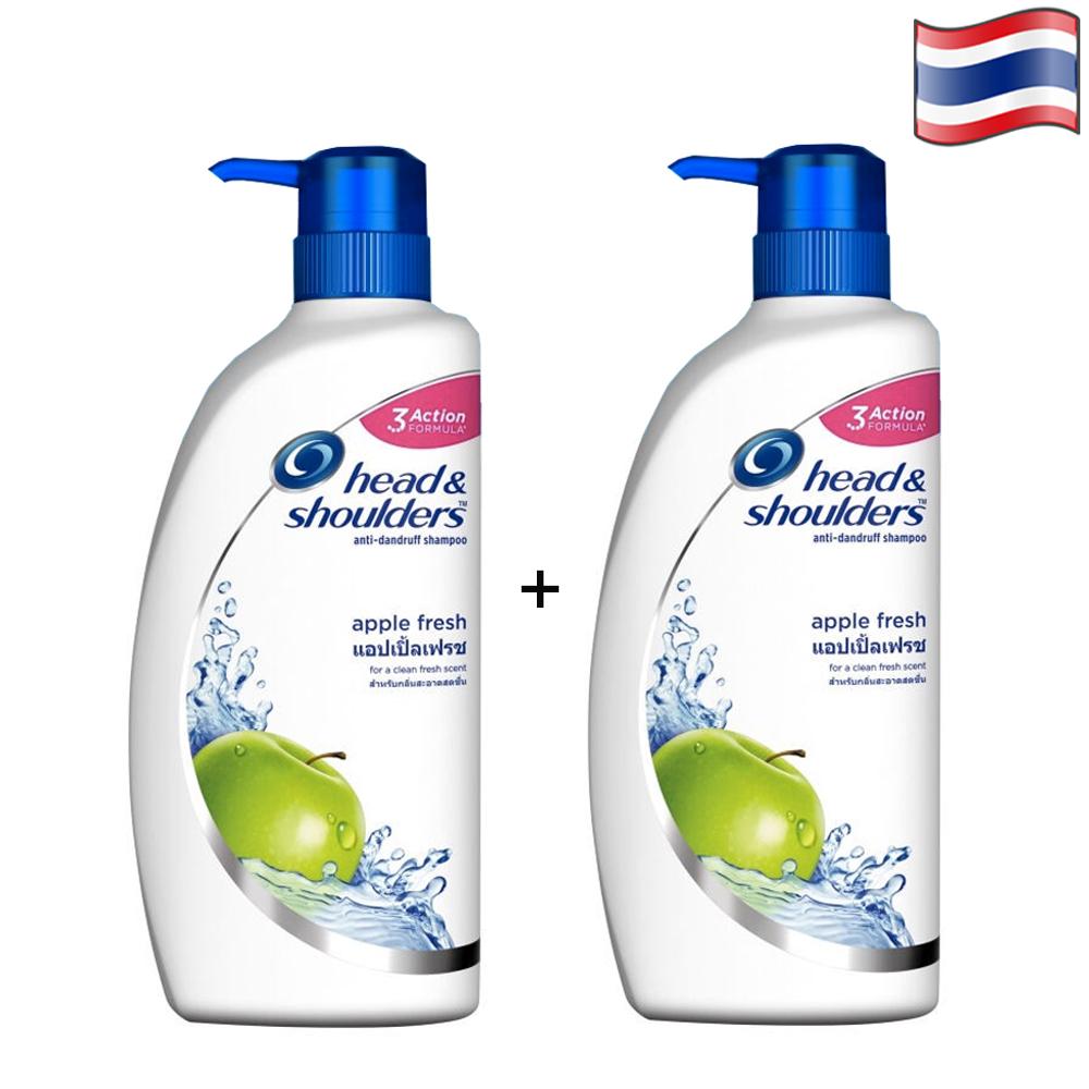 2 CHAI DẦU GỘI HEAD&SHOULDER HƯƠNG TÁO THƠM MÁT - 370ml/chai