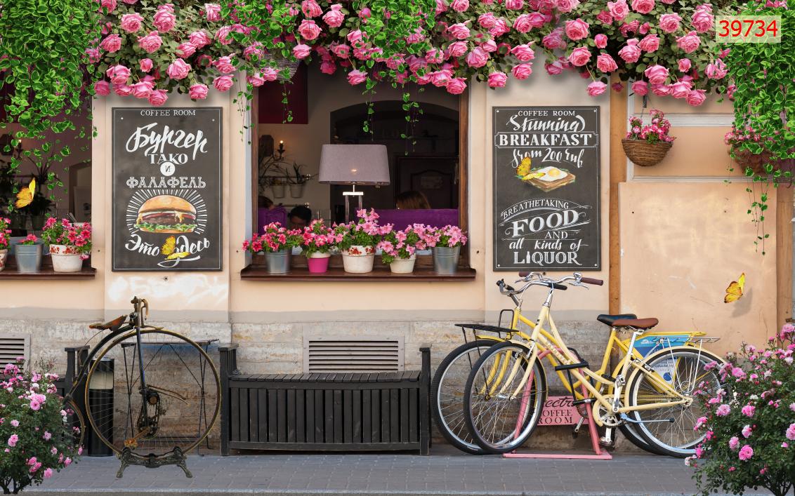 tranh dán tường 3d trang trí quán cafe atk29. Màu sắc tươi sáng,hình ảnh rõ nét, không bị vỡ hình, không bị phai màu, chống thấm,chống rêu mốc,dễ lau chùi.