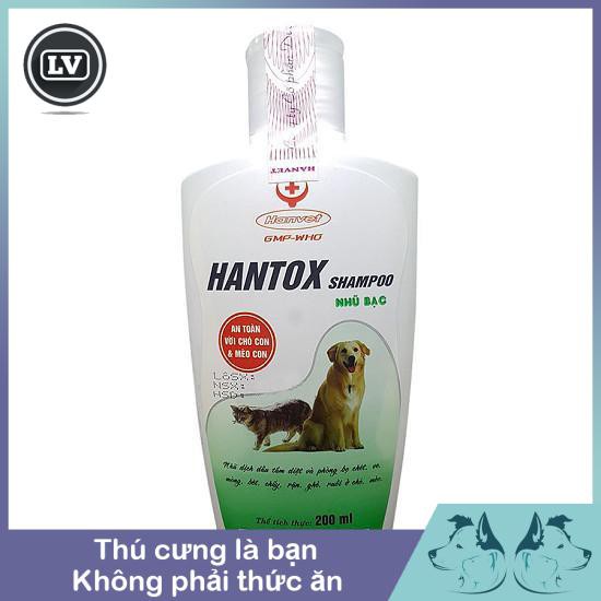 Sữa Tắm Cho Chó Hantox Diệt Phòng Bọ Chét, Ve, Ghẻ 200ml Phụ kiện Long Vũ