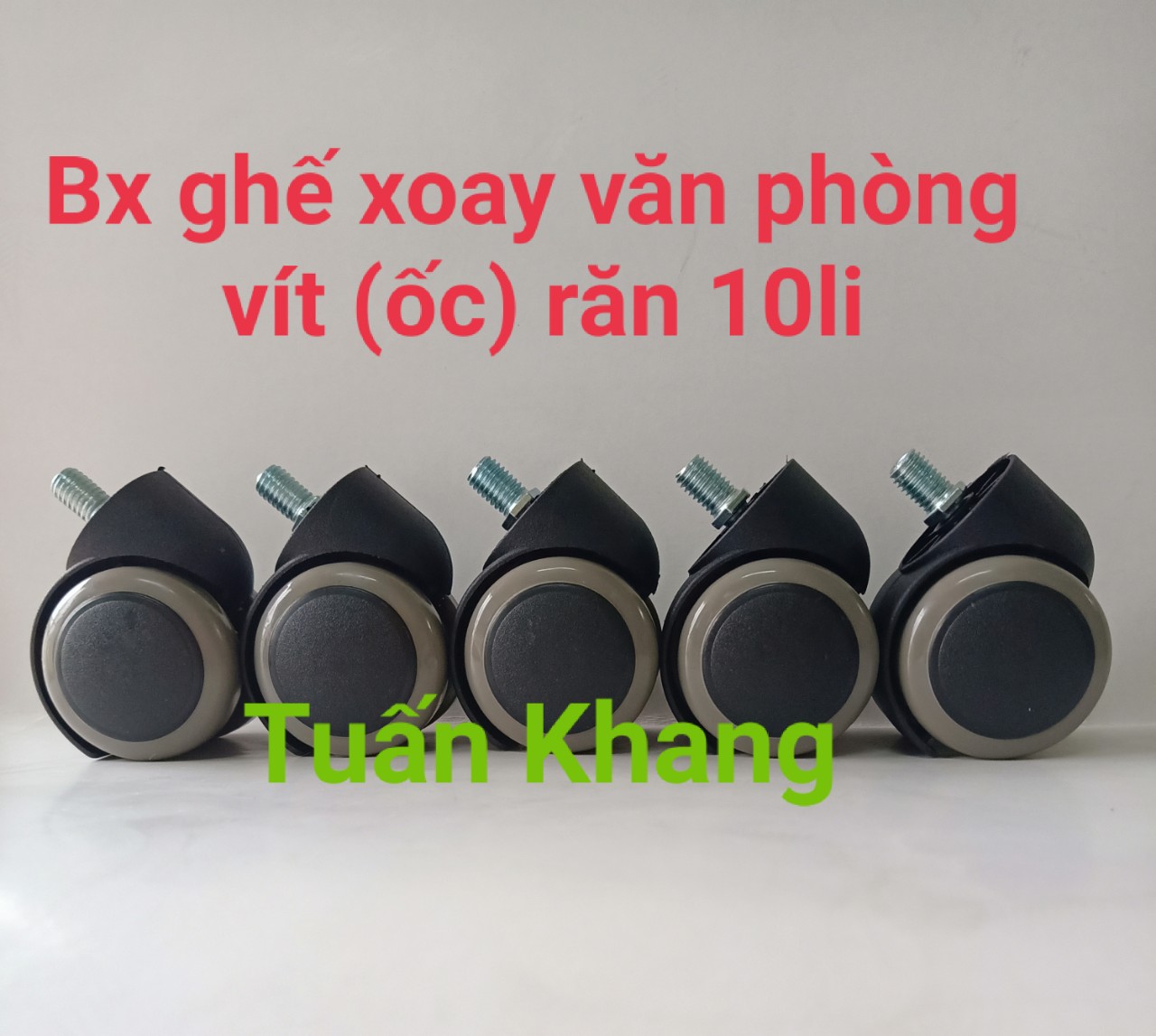 Combo 5 cái bánh xe ghế xoay văn phòng vít răn 10li