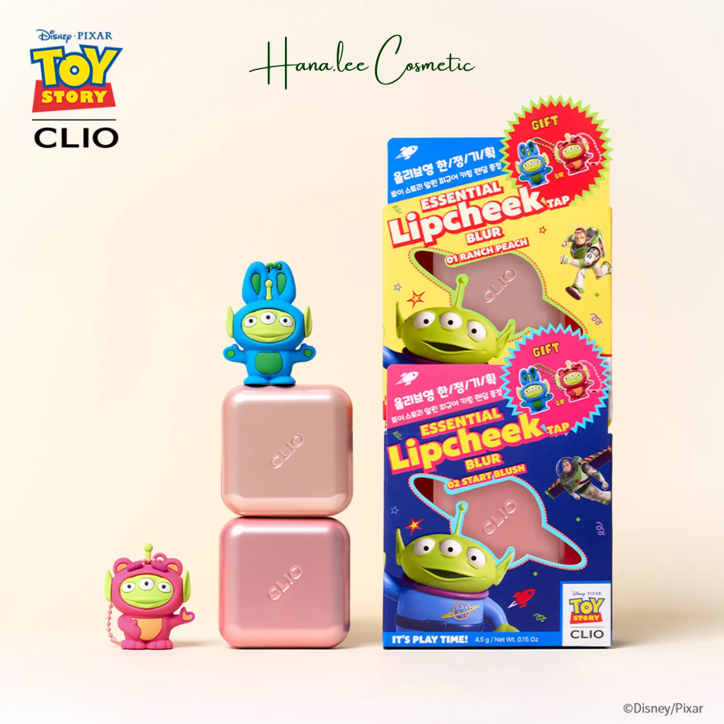 [Clio x Disney] Son Kem và Má Hồng Mịn Lì Clio Essential Lipcheek Tap Blur (Fullsize 4.5g - tặng móc khóa)