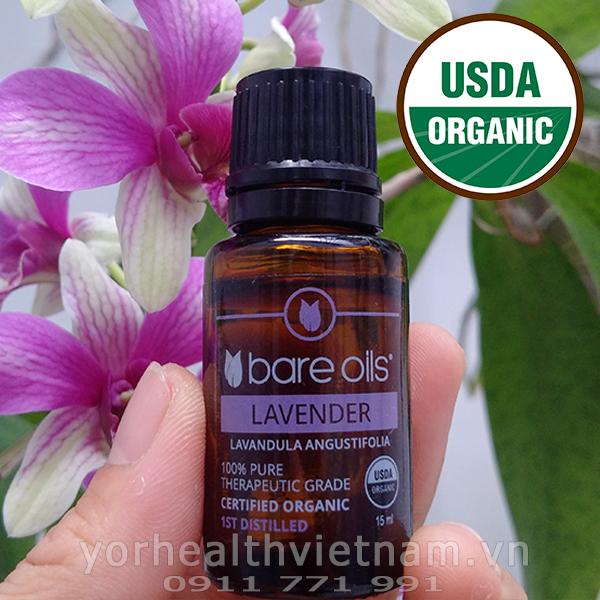 Tinh dầu oải hương - Lavender Essential Oil (Tinh dầu hữu cơ Bare Oils - USDA Organic)