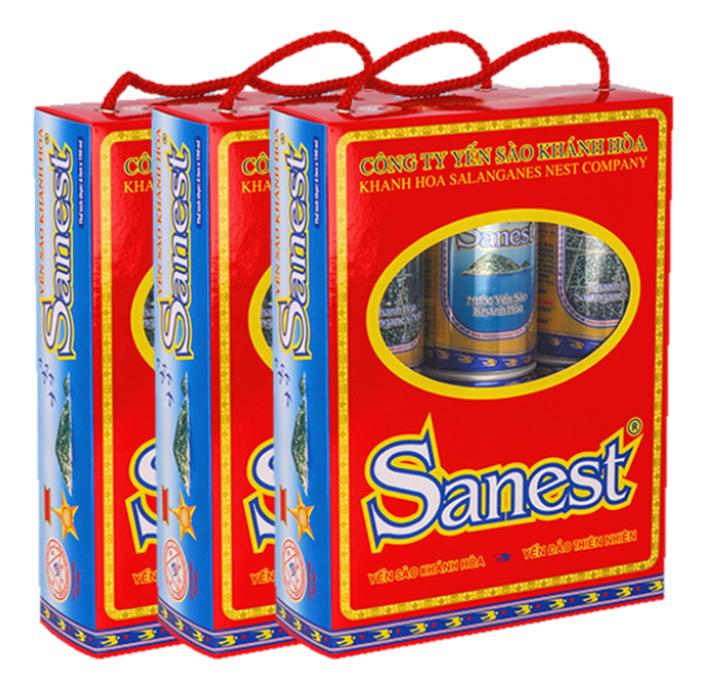 COMBO 3 hộp nước Yến Sào Khánh Hòa Hộp 6 lon * 190ml