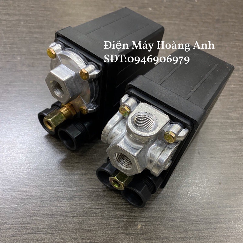 Rơ le máy nén khí 3 lỗ,1 lỗ, Rơ le máy nén khí 3 chân,1 chân