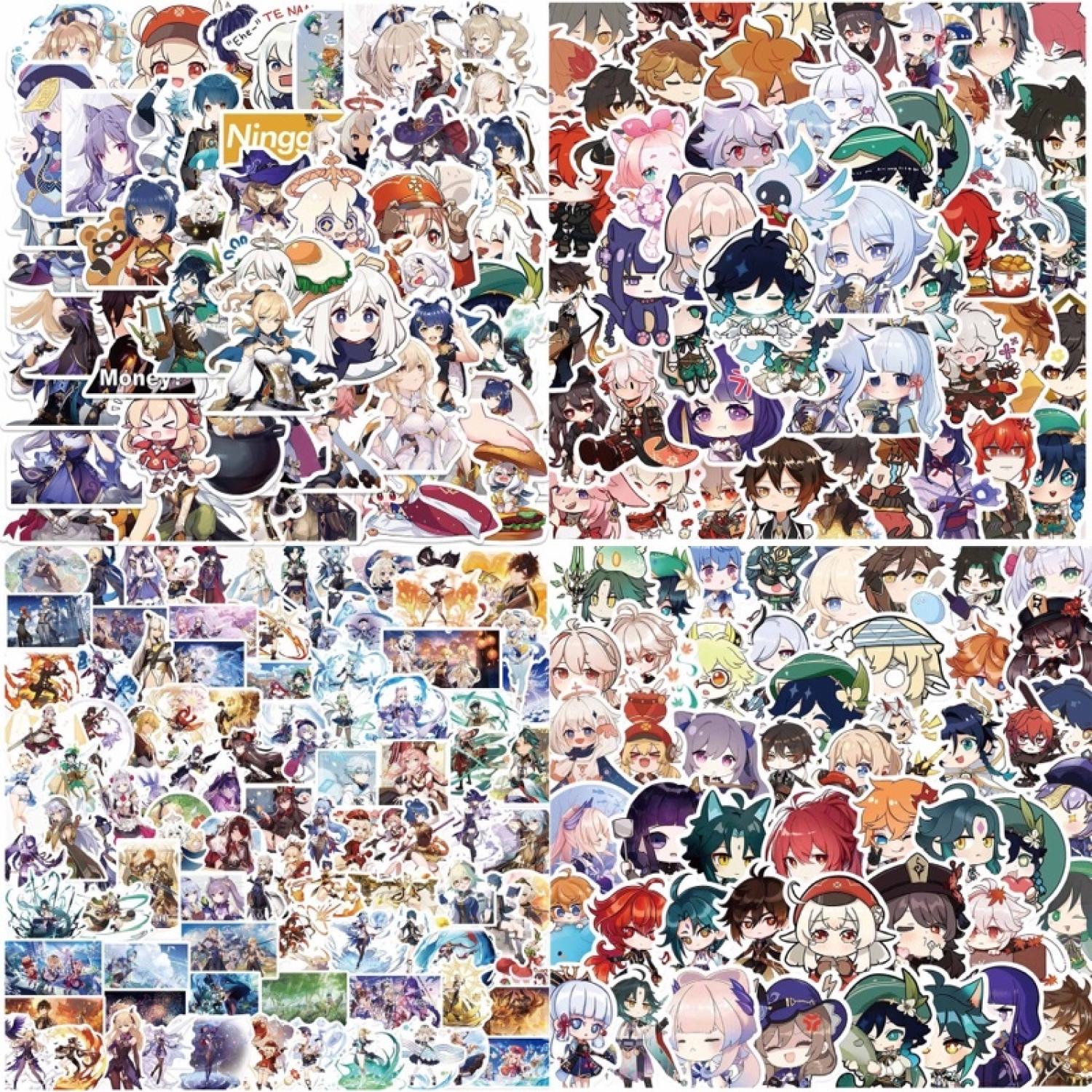 Sticker/ Hình dán Genshin Impact 50 miếng