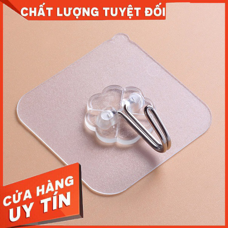 Combo 10 móc dán tường treo đồ trong suốt - móc dính cường lực thần thánh siêu dính đa năng..