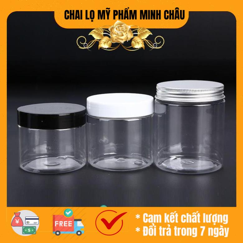 Hủ nhựa pet đựng kem 50g/100g/200g/250g chiết mỹ phẩm
