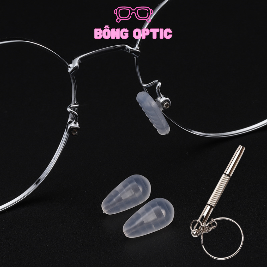 Miếng đệm mũi vk17 gắn mắt kính/ve kính silicone siêu mềm