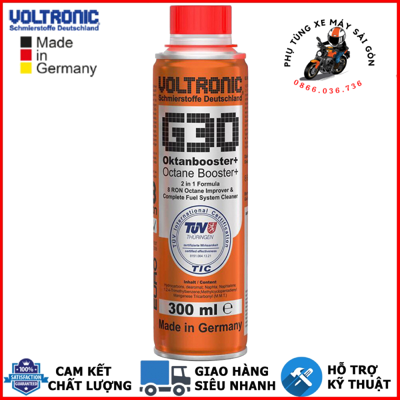 Phụ Gia Xăng Voltronic G30 Octane Booster 300ml
