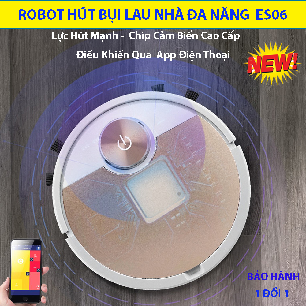 Robot hút bụi, robot lau nhà hút bụi, robot hút bụi thông minh. điều khiển qua app điện thoại, vận hành êm ái , lực hút mạnh mẽ hút sạch các vết bẩn. lỗi 1 đổi 1 ,giảm giá sốc!