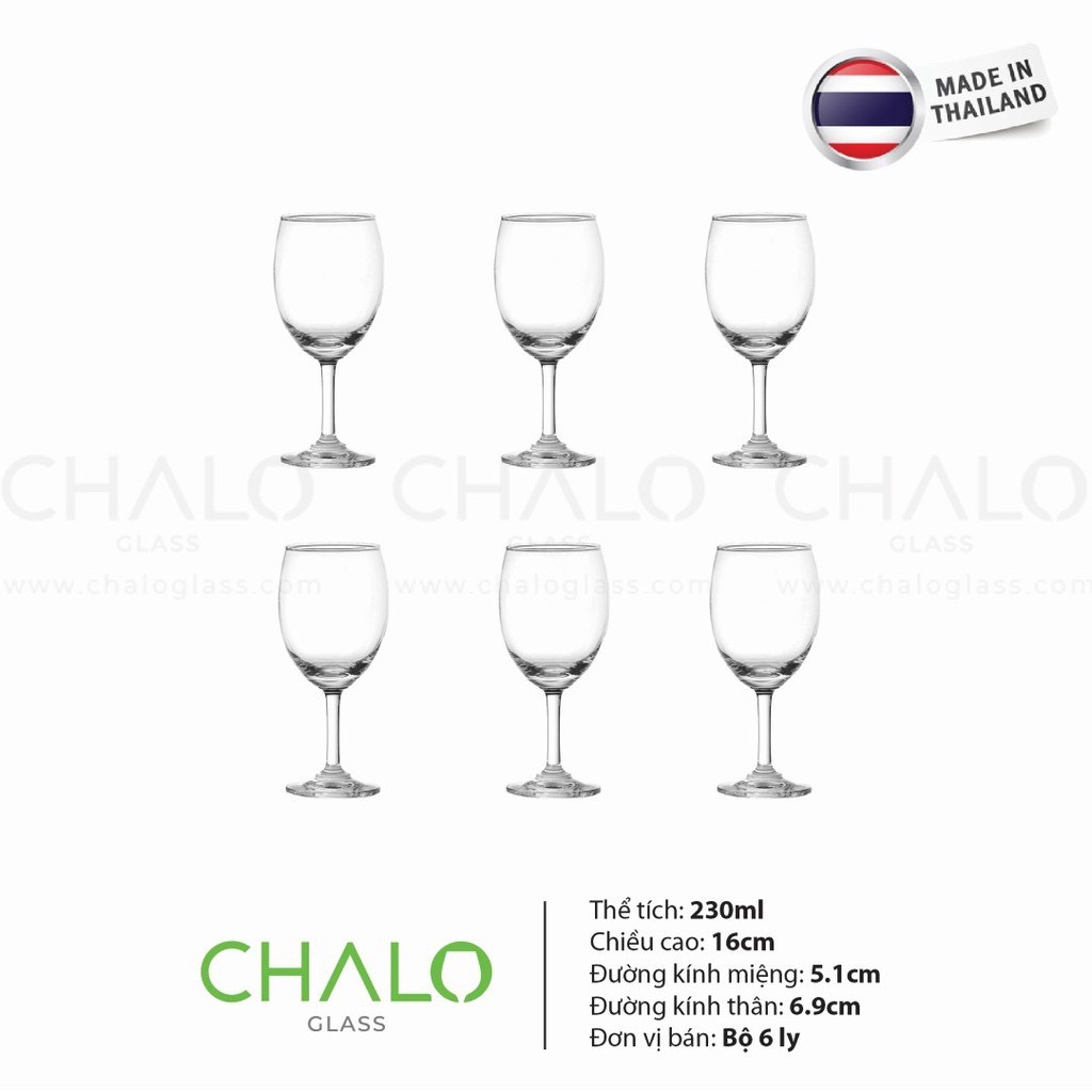 [Chính hãng]Bộ 6 Ly rượu vang thủy tinh Ocean 230ml. ly cốc thuỷ tinh uống nước, ly cốc thuỷ tinh sang chảnh, ly uống rượu