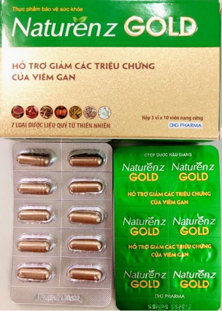 [HCM]Hỗ trợ giảm các triệu chứng của viêm gan NATURENZ GOLD 30 Viên