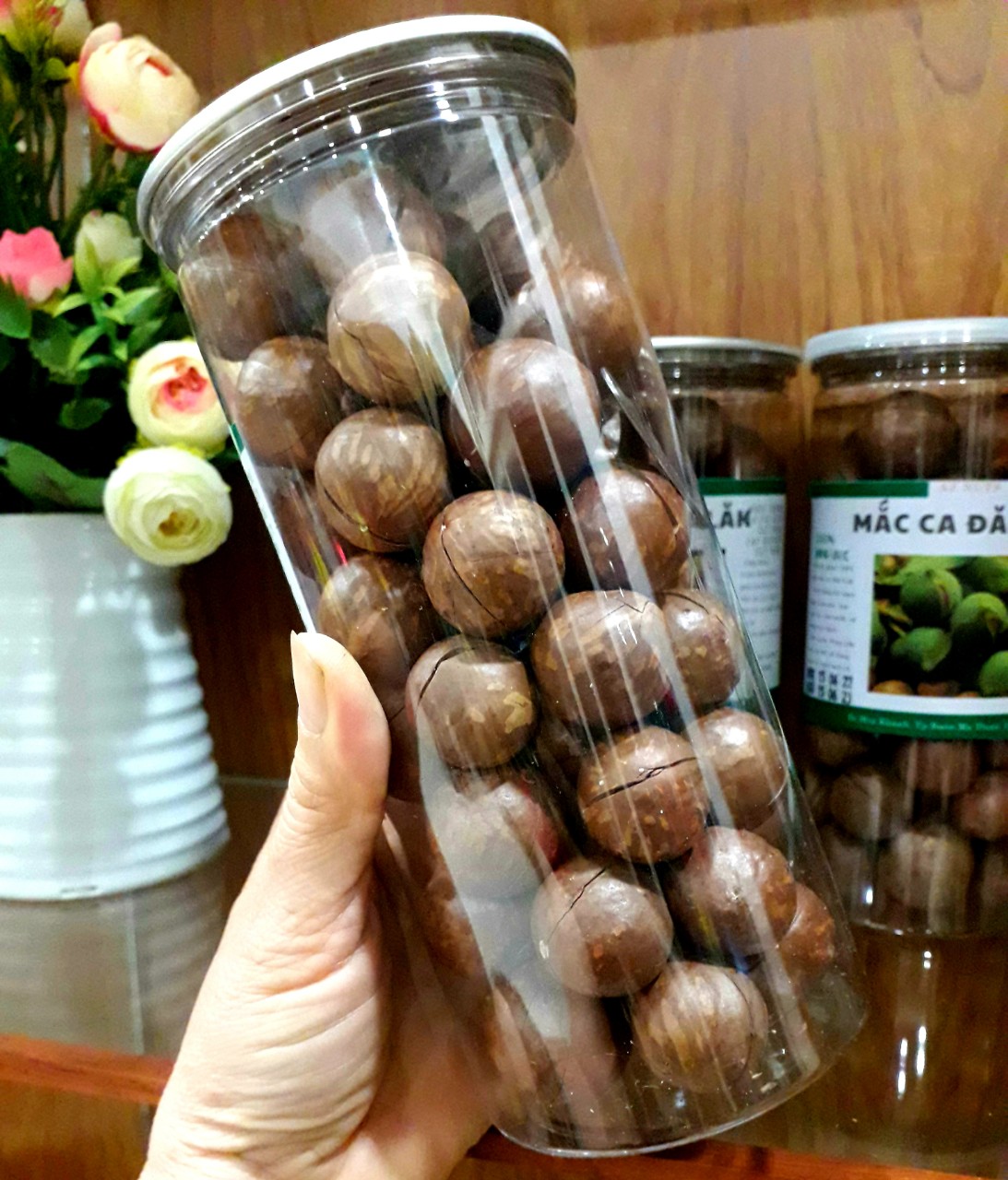 1 kg hạt macca đăk lắk sấy chín loại 1 hạt to đều