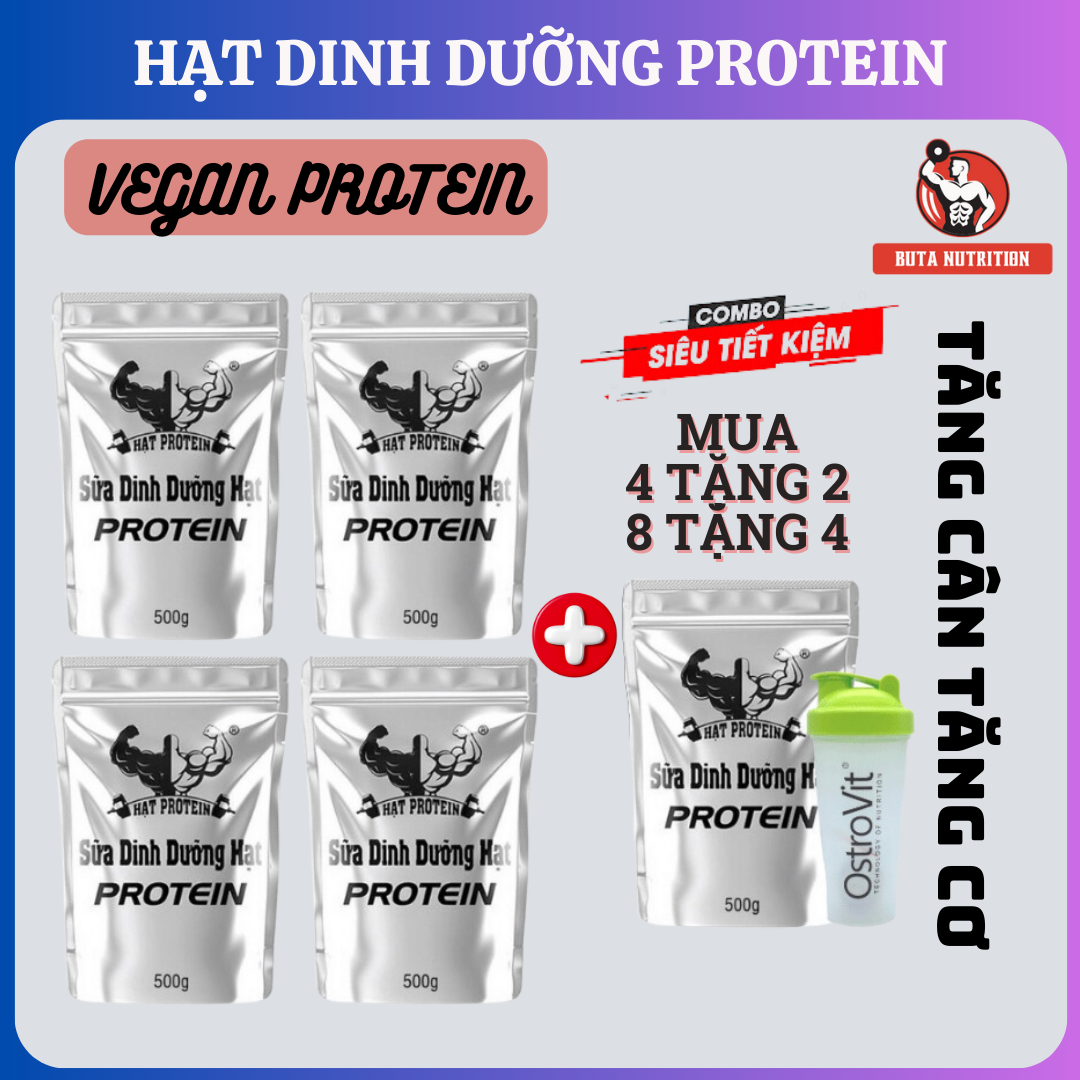 Mua 4 tặng 1 - sữa tăng cân tăng cơ - ngũ cốc giàu protein