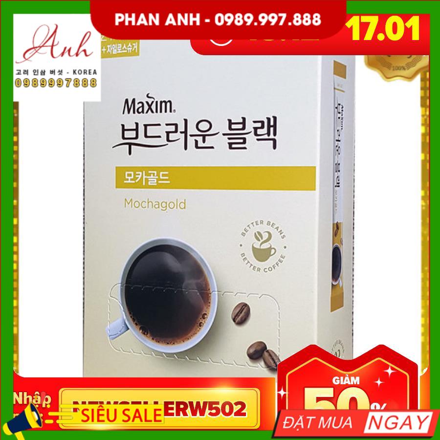 Cà phê hòa tan Maxim vị truyền thống Hàn Quốc hộp 16g -맥심오리지날블랙믹스20t*3.7g, cam kết hàng thật như hình, giá cả cạnh tranh