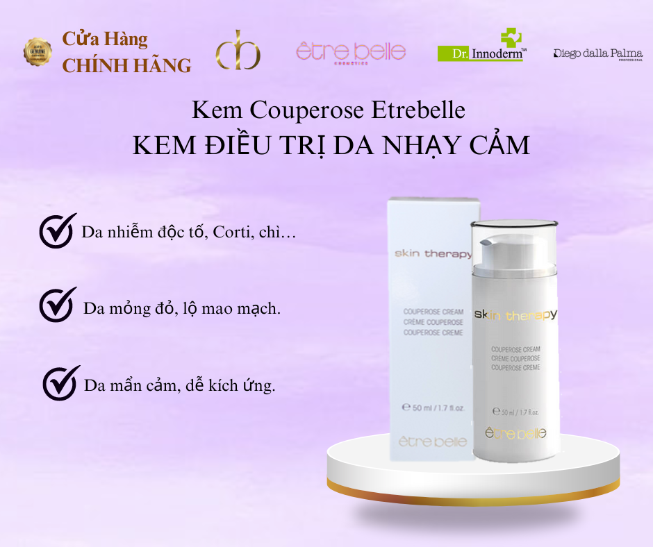 Kem đặc biệt cho da nhạy cảm skin therapy couperose cream