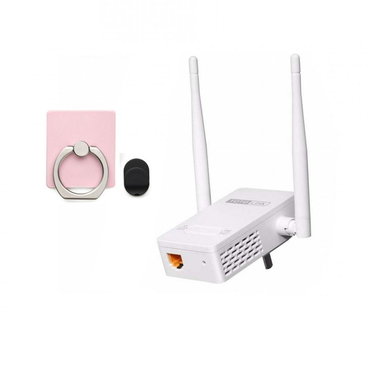 Bộ Mở Rộng Sóng Wifi Chuẩn N Tốc Độ 300Mbps TOTOLINK EX200-V1 + Tặng giá đỡ vòng tay thông minh - Hãng phân phối chính thức