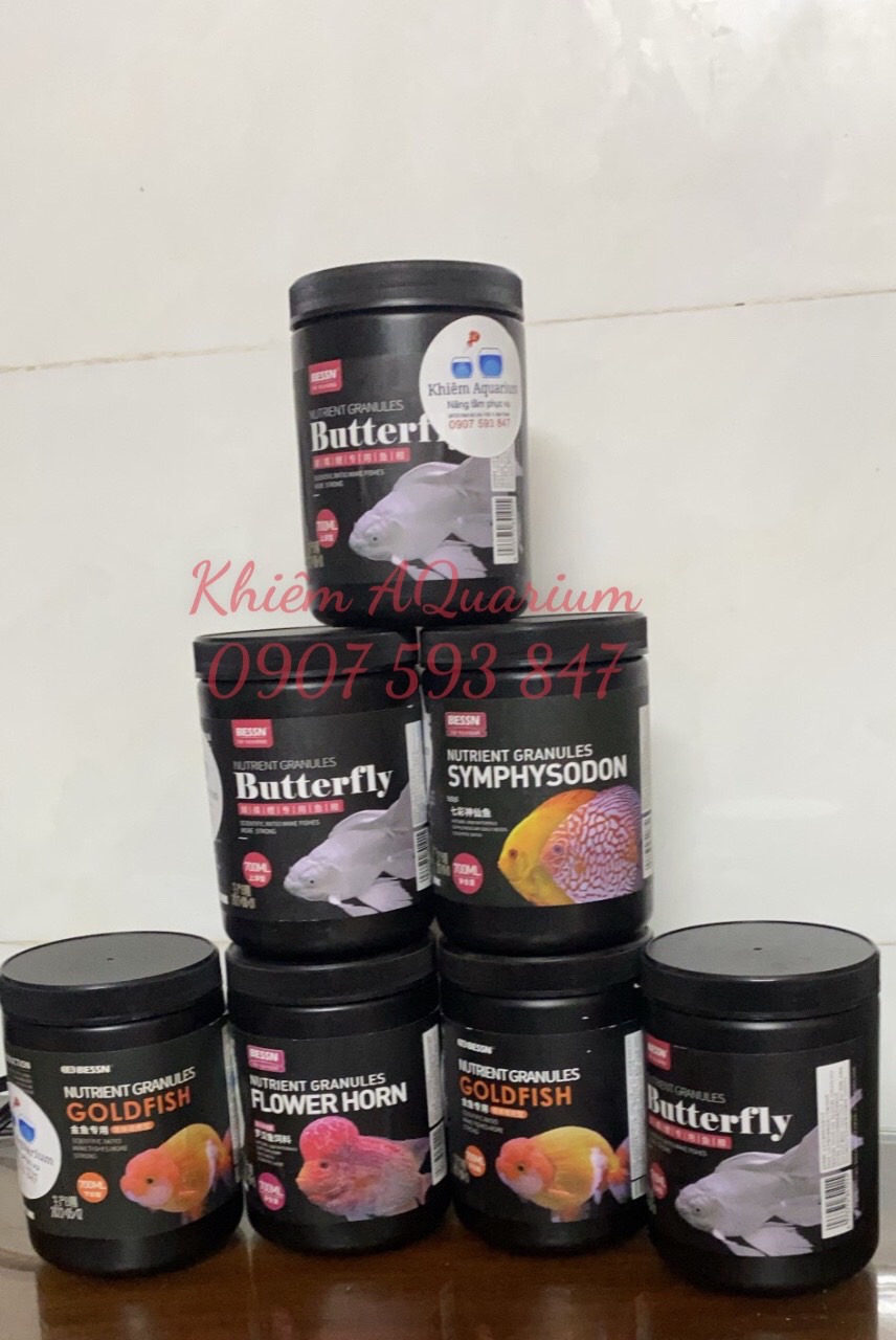 BESSN Cám cá Koi, chép sư tử trắng tăng size, hỗ trợ tiêu hóa hộp 450g