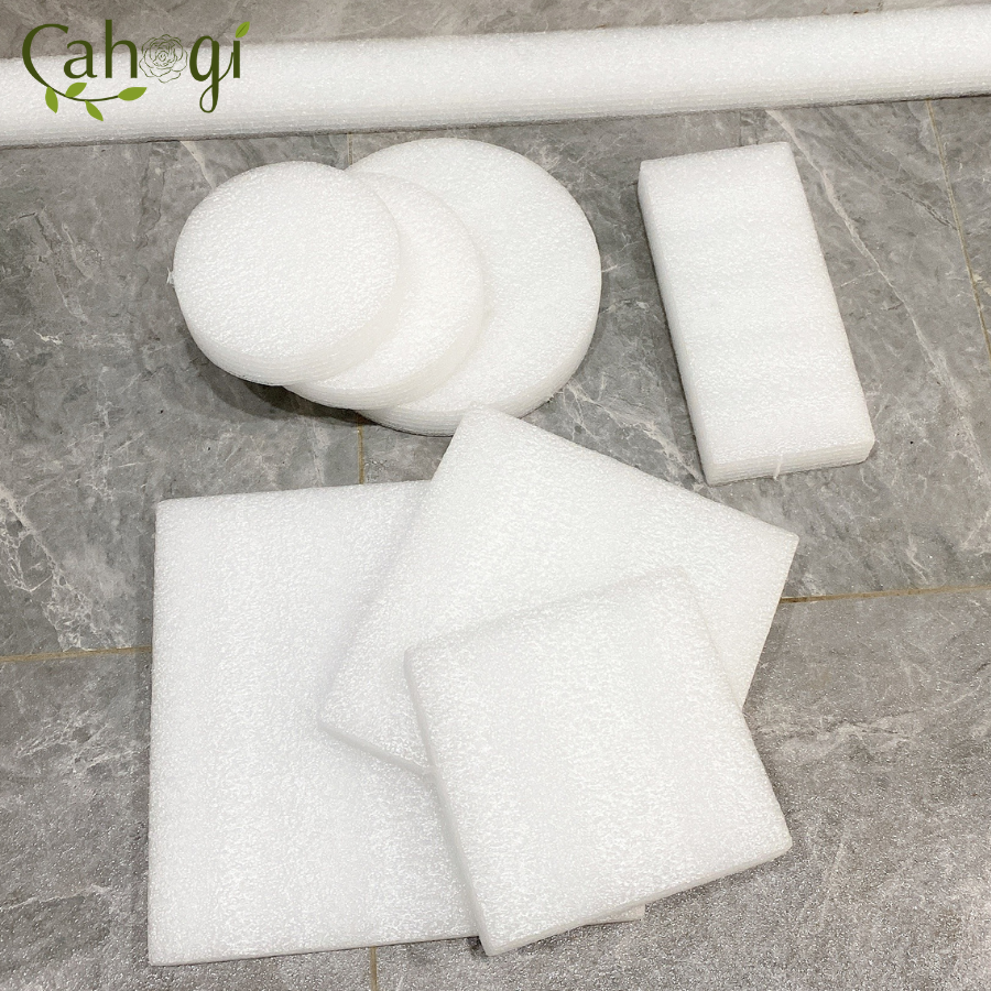 Xốp cắm hoa giả pe dẻo - trái tim, tròn, chữ nhật, vuông, tam giác
