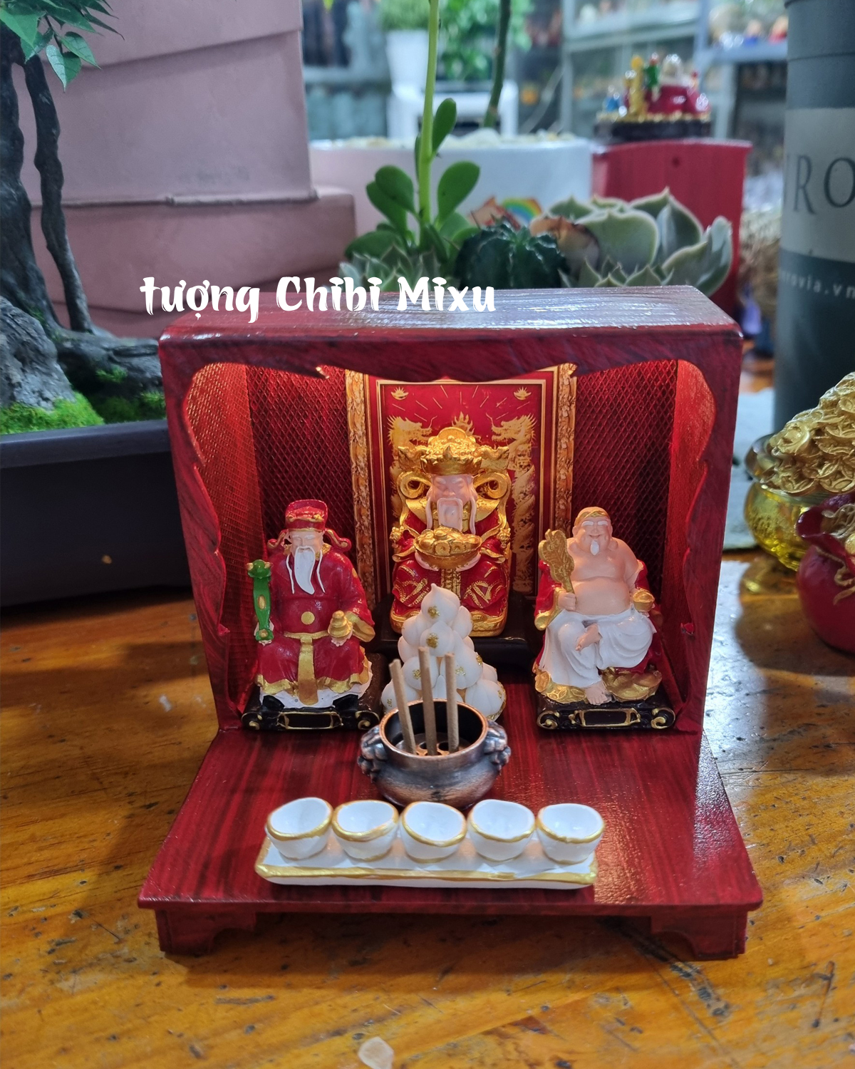 Bàn thờ thần tài thổ địa mini
