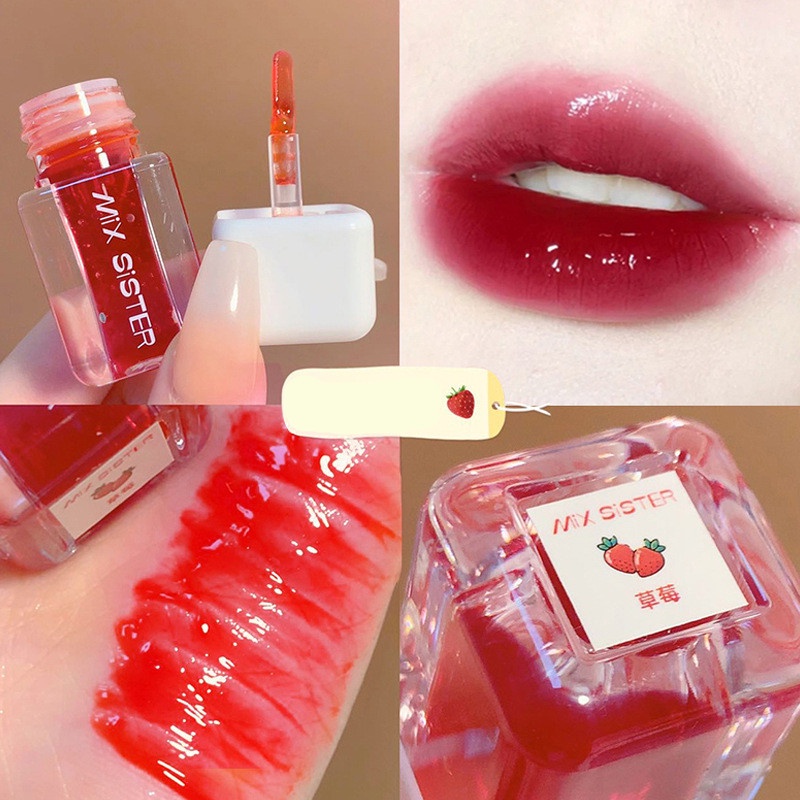 Son bóng dạng lỏng ánh nhũ lấp lánh dưỡng ẩm lâu trôi MIX SISTER