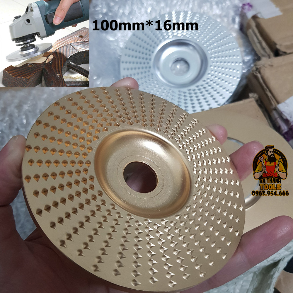 Lưỡi Mài Gỗ Mặt Phẳng 100mm - Chuyên Sử Dụng Bào, Mài, Chà Nhám Bề Mặt Phẳng