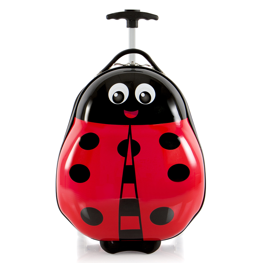 Vali trẻ em heys vali travel tots lady bug 18 inch s red nhựa pc, trọng lượng siêu nhẹ
