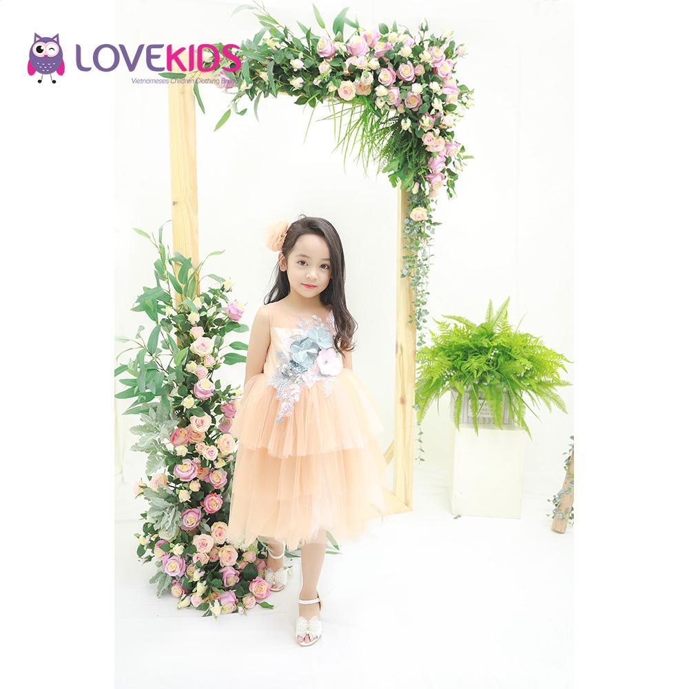 Váy đầm công chúa bé gái Pearl 4 - Lovekids