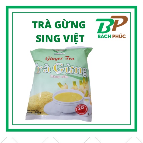 Trà gừng hòa tan dạng cốm sing việt - kho pha chế đà nẵng