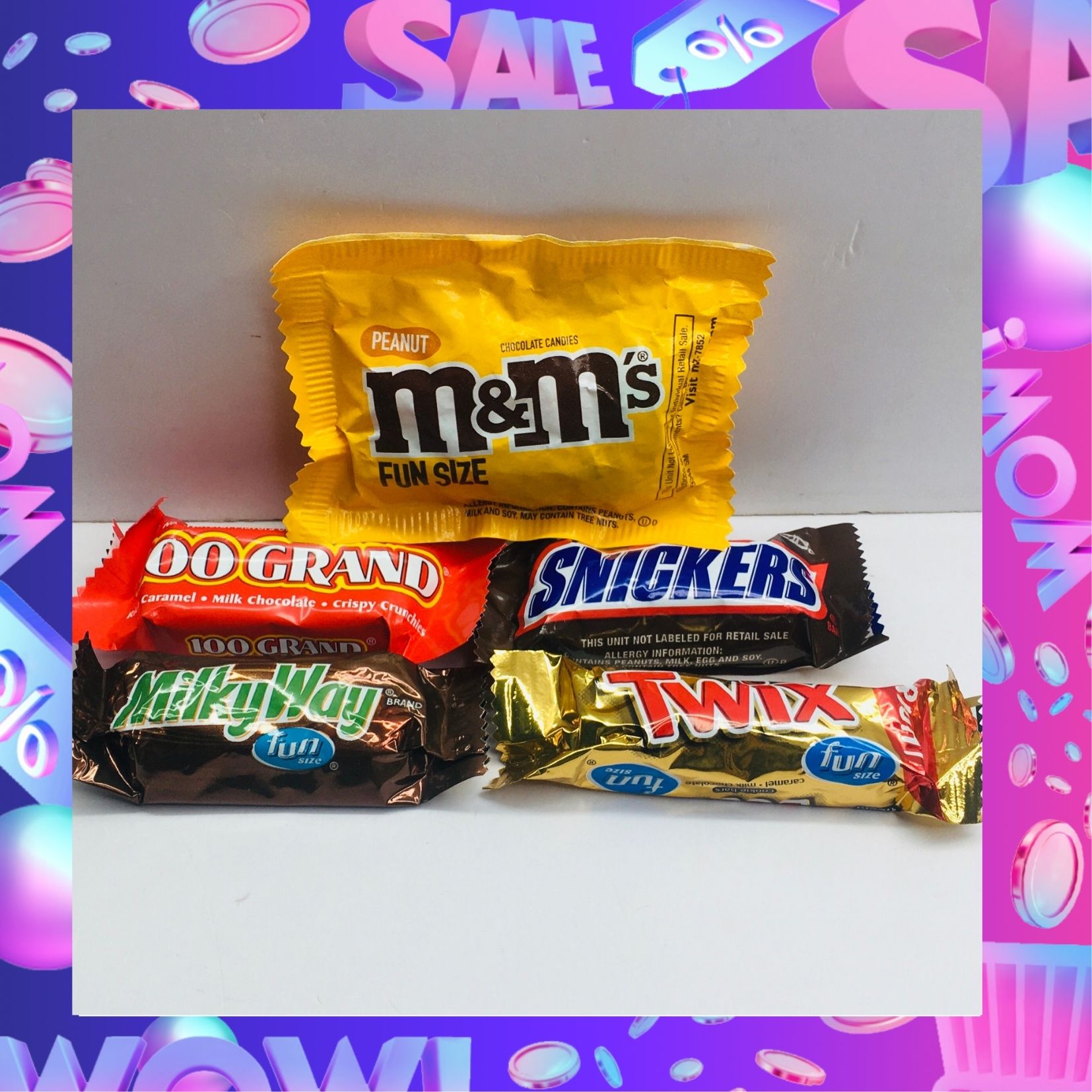 Socola mỹ 5 loại Snickers 100Grand Twix Milky Way M&amp;M Peanut đậu phộng USA Chocolate-Cửa hàng đồ Mỹ TPT