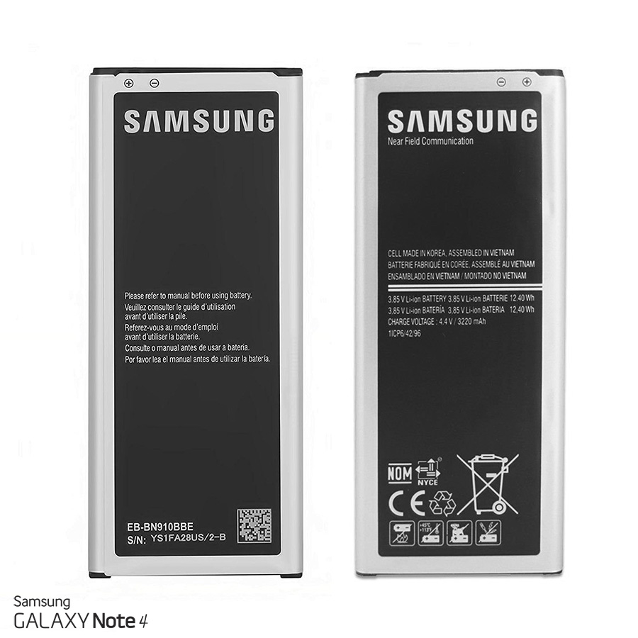 Pin samsung galaxy note 4 / n910 / 3220mah - hàng nhập khẩu
