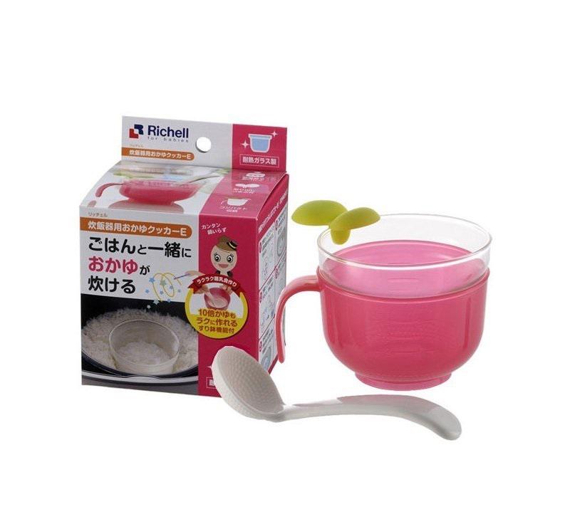 Bộ nấu cháo, cơm nát trong nồi cơm điện Richell, Cốc nấu cơm nát Richell rc41850, Cốc nấu cháo richell