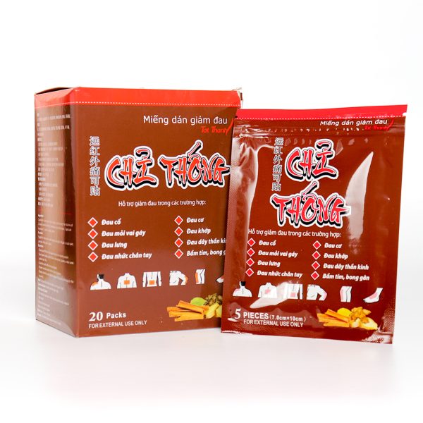 Cao dán giảm đau Chỉ Thống Tất Thành Pharma 5 miếng dán/ túi