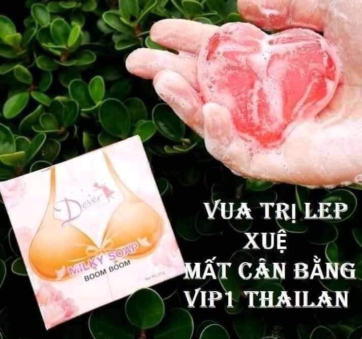 [HCM][Tặng thước đo+ túi lưới] Xà phòng tăng vòng 1 thái lan milky soap, xà bông nở ngực từ 3-5cm hàng chuẩn