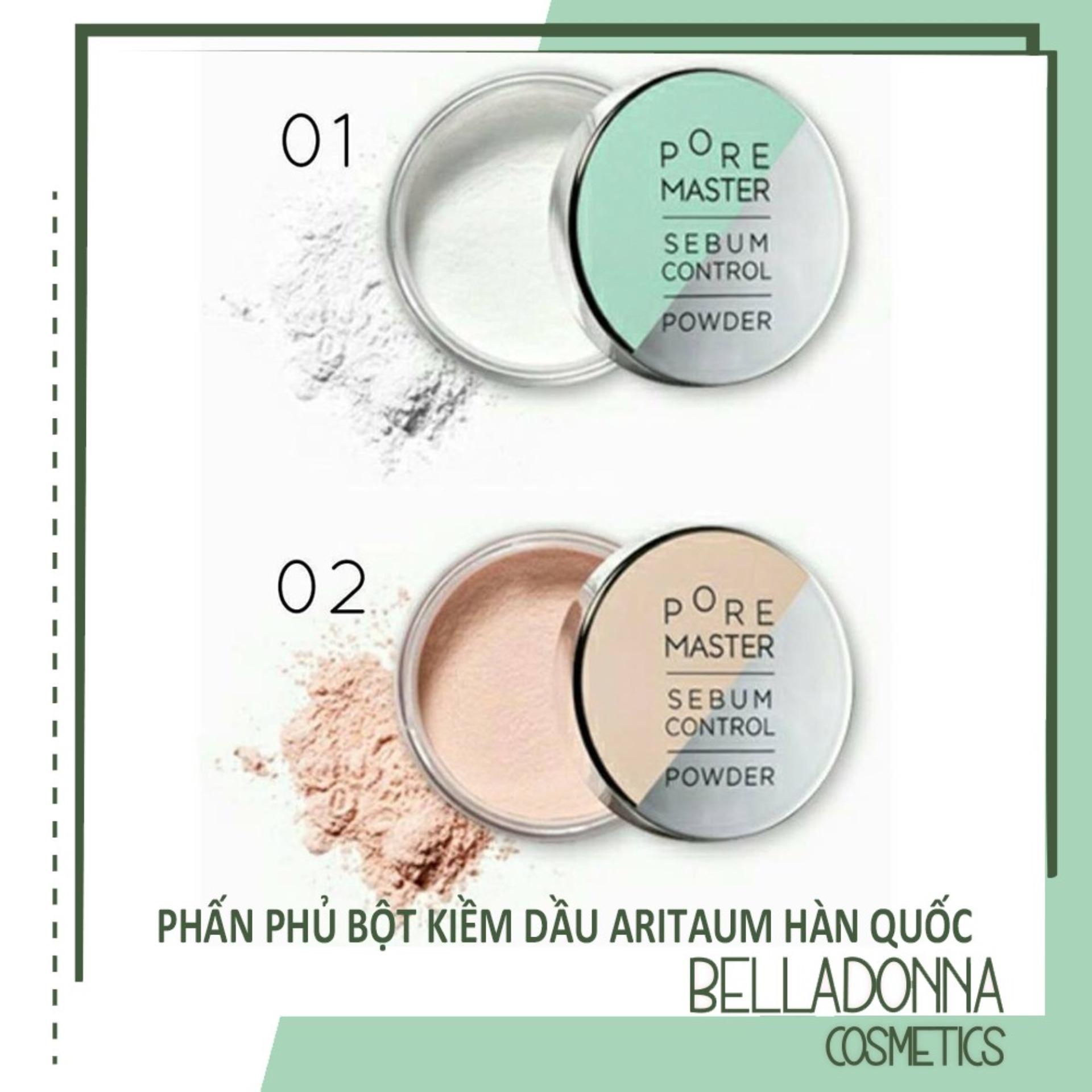 Phấn phủ dạng bột kiềm dầu Aritaum Pore Master Sebum Control Powder # No 1 - Không Màu