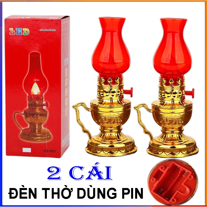 Bộ 2 Đèn Thờ Cảm Ứng Đèn Bàn Thờ Sạc Điện Đèn thờ không dầu tích điện thông minh Cảm Biến Thổi Bật Tắt. 