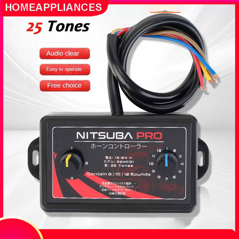 Nhại còi Mitsuba Pro 25 bài nhạc đánh vô lăng đá còi xe máy, xe tải, ô tô dùng cho còi hơi, còi điện, còi sinh hơi