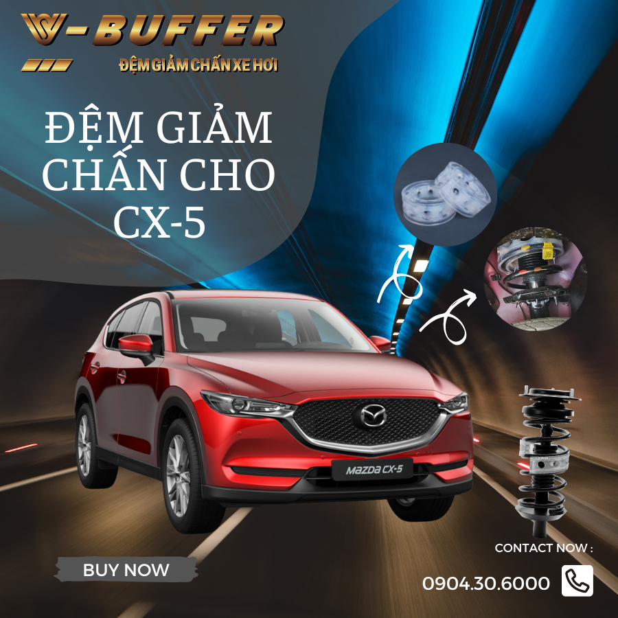 [Mazda CX- 5] Đệm cao su giảm chấn ô tô - Bộ 4 cái