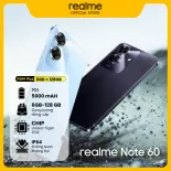 Realme Note 60 Smartphone RAM 6GB ROM 128GB Pin 5000mAh Chip Unisoc Tiger T612 IP64 Kháng Nước Kháng Bụi Bảo Hành 12 Tháng