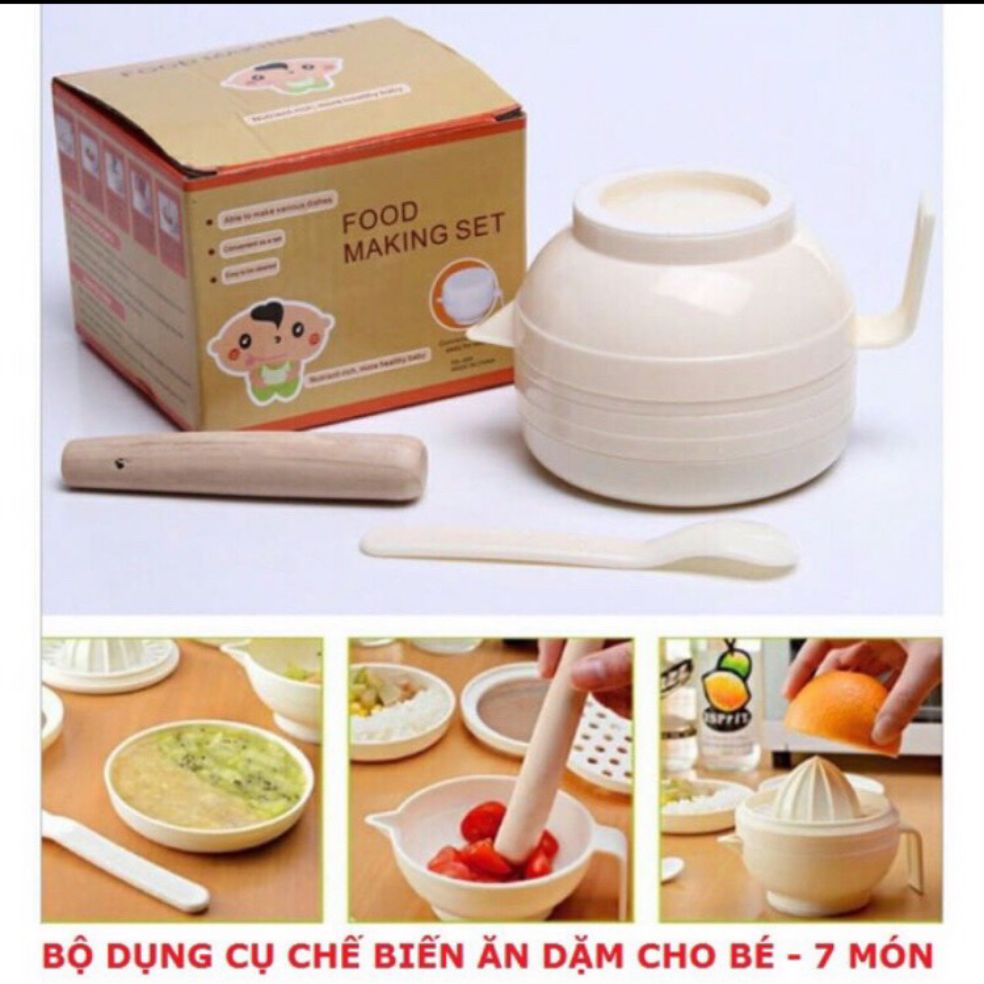 Bộ chế biến ăn dặm kiểu Nhật - 7 món cho bé