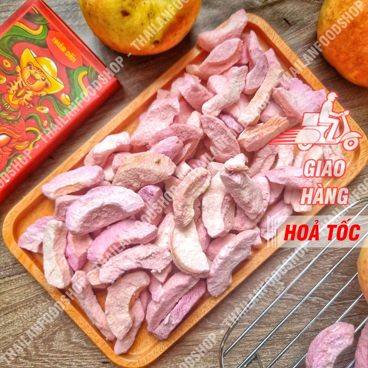 Đào sấy thăng hoa - lon 200gr