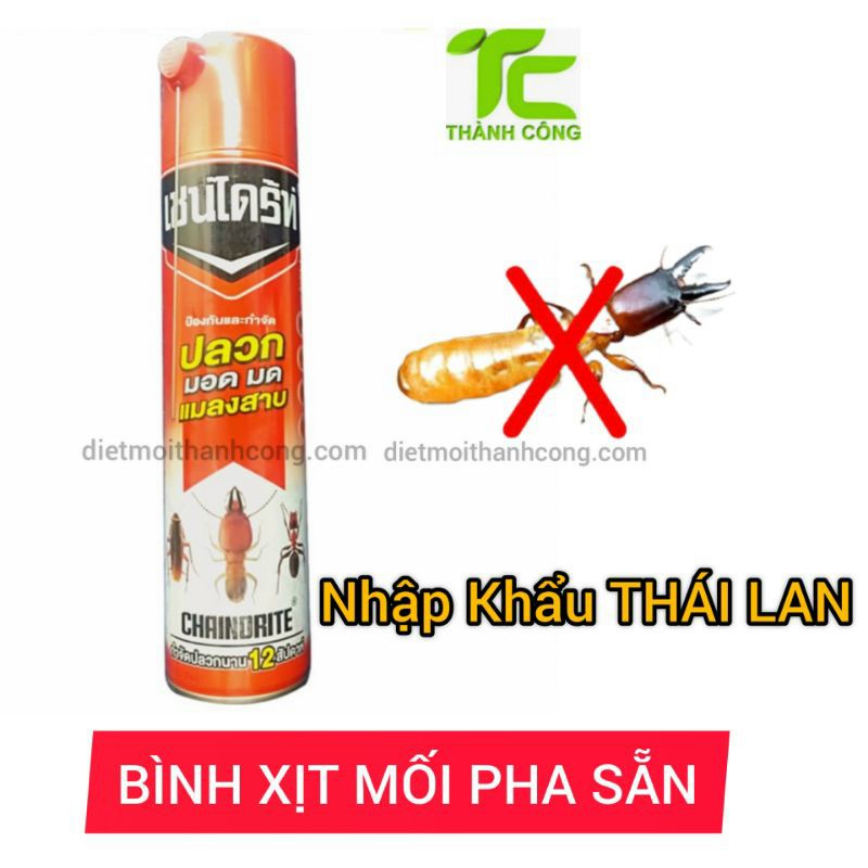 Bình xịt mối pha sẵn_ sản xuất tại thái lan 600ml không mùi hiệu quả