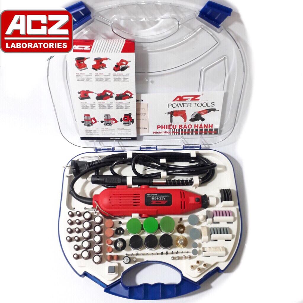 Bộ Máy Khoan, Máy Mài Khuôn Cắt Khắc Mini Đa Năng ACZ 100 Chi Tiết - 180W - Điều Chỉnh 6 Tốc Độ
